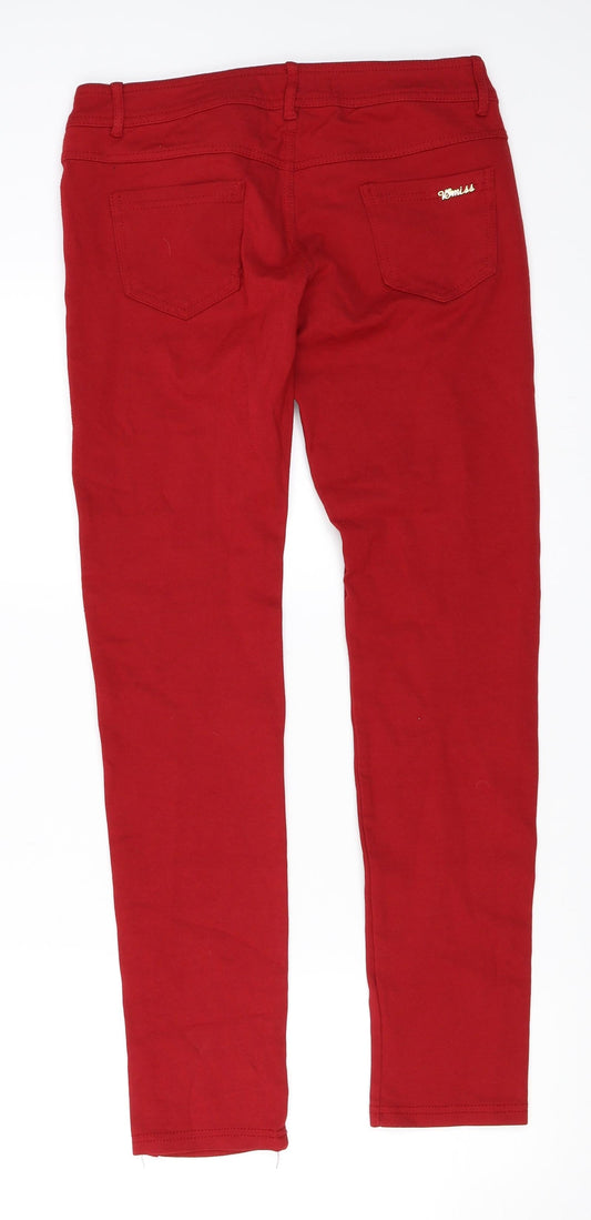 VS Miss Womens Red Skinny Jeans Size XL L29 in