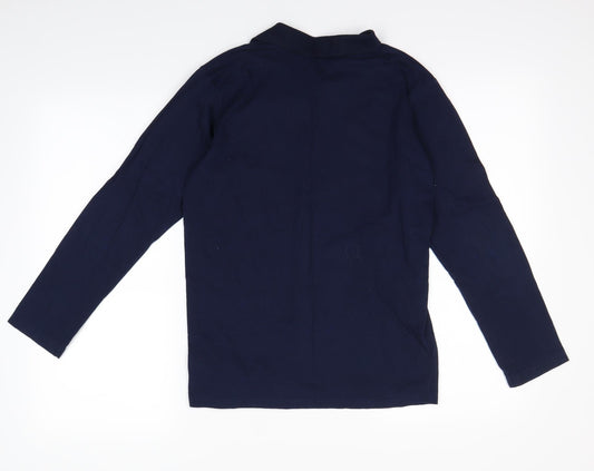 yeap Womens Blue Basic Polo Size 12