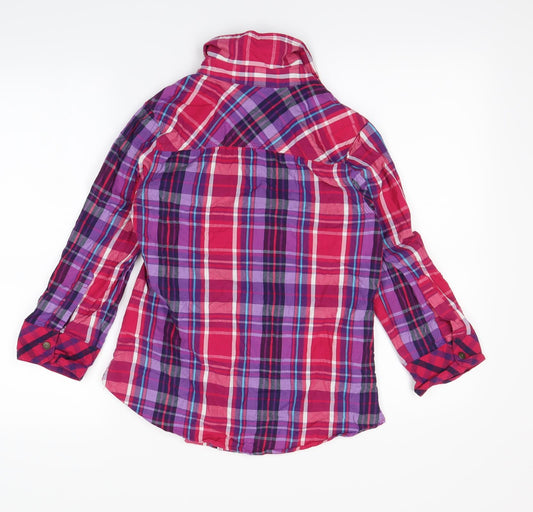 Falmer Womens Multicoloured Check Basic Button-Up Size 8