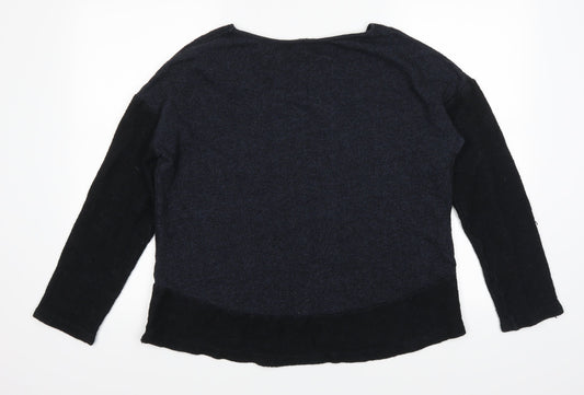 Bella Luxx Womens Blue Pullover Jumper Size L