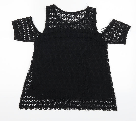 Select Womens Black Basic Blouse Size 8