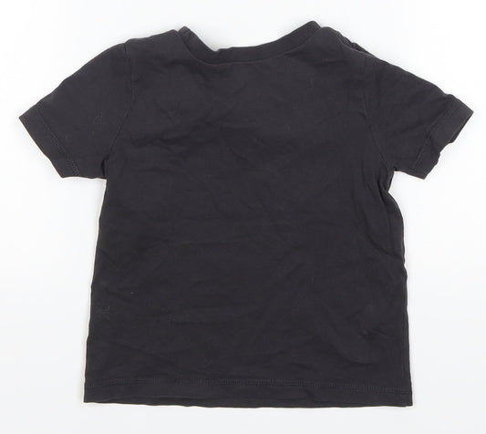 George Boys Grey Basic T-Shirt Size 2-3 Years