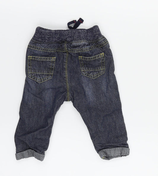 Early Days Boys Blue Cargo Jeans Size 6-9 Months