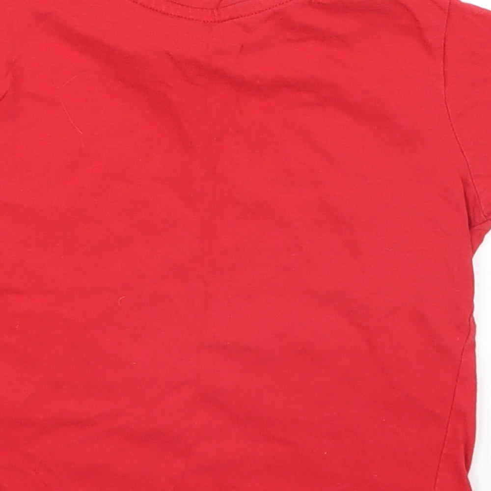 Primark Boys Red Basic T-Shirt Size 2-3 Years
