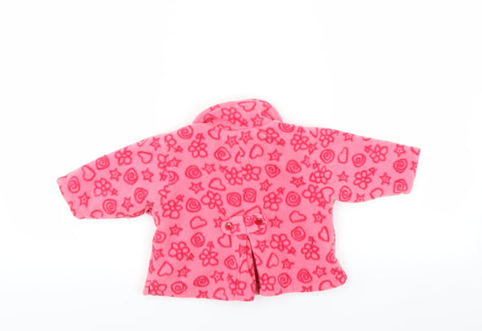 NEXT Girls Pink Fleece Jacket Size 3-6 Months