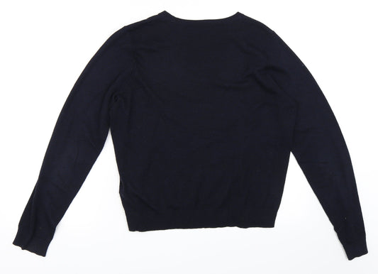 Topshop Womens Blue Basic Polo Size 14