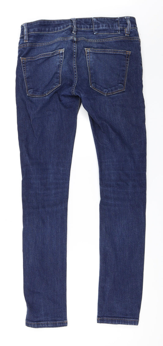 Preworn Womens Blue Denim Skinny Jeans Size 28 in L32 in