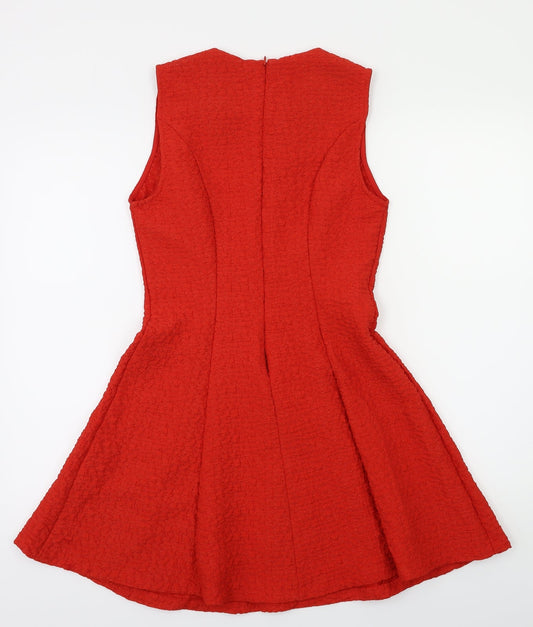Zara Womens Purple Fit & Flare Size S