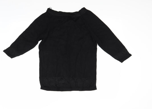 Dunnes Stores Womens Black Basic Blouse Size L