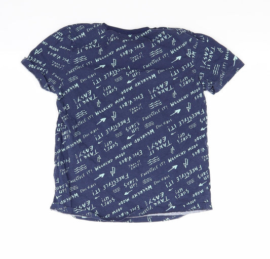 George Boys Blue Basic T-Shirt Size 13 Years