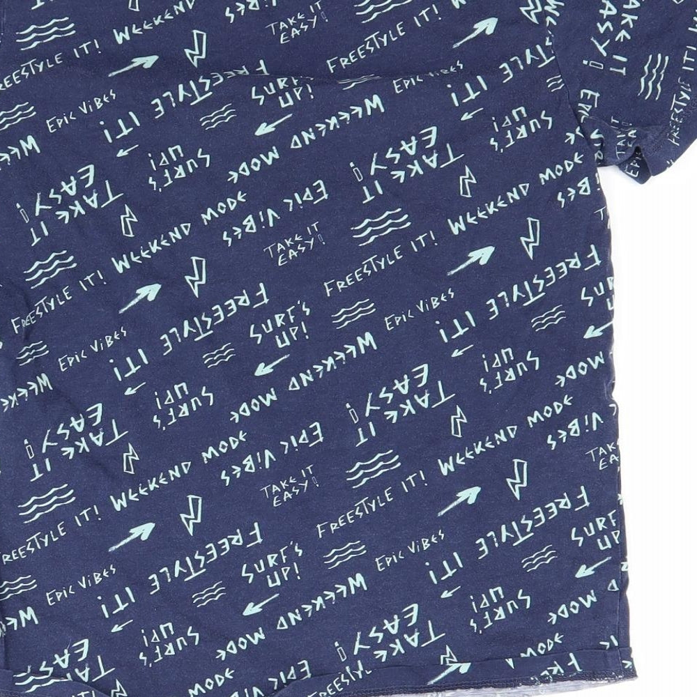 George Boys Blue Basic T-Shirt Size 13 Years