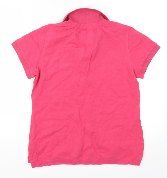 Chelsea Football Club Womens Pink Basic Polo Size 14