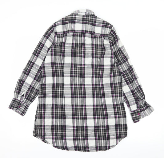 La Senza Womens Black Check Basic Blouse Size S
