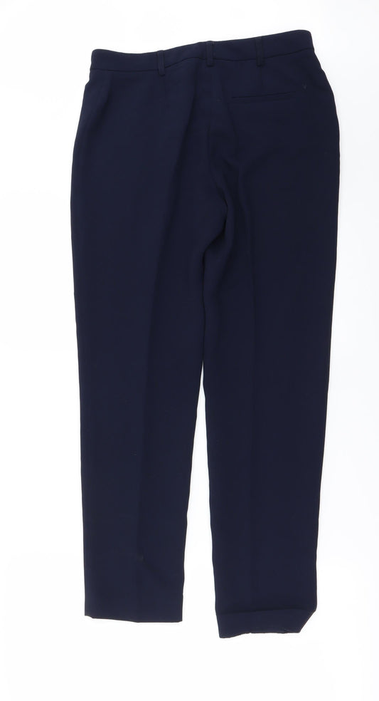 Punt Roma Womens Blue Trousers Size 8 L25 in