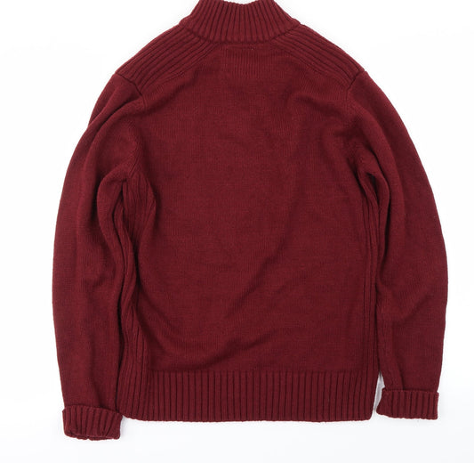 Kensington Mens Red Pullover Jumper Size M