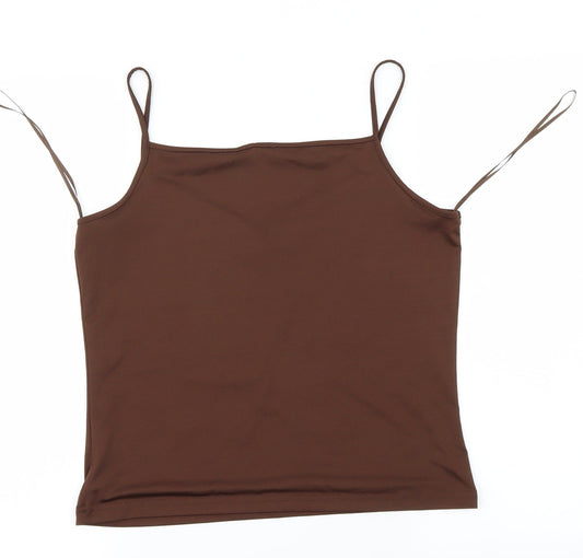 Florence & Fred Womens Brown Basic Blouse Size M
