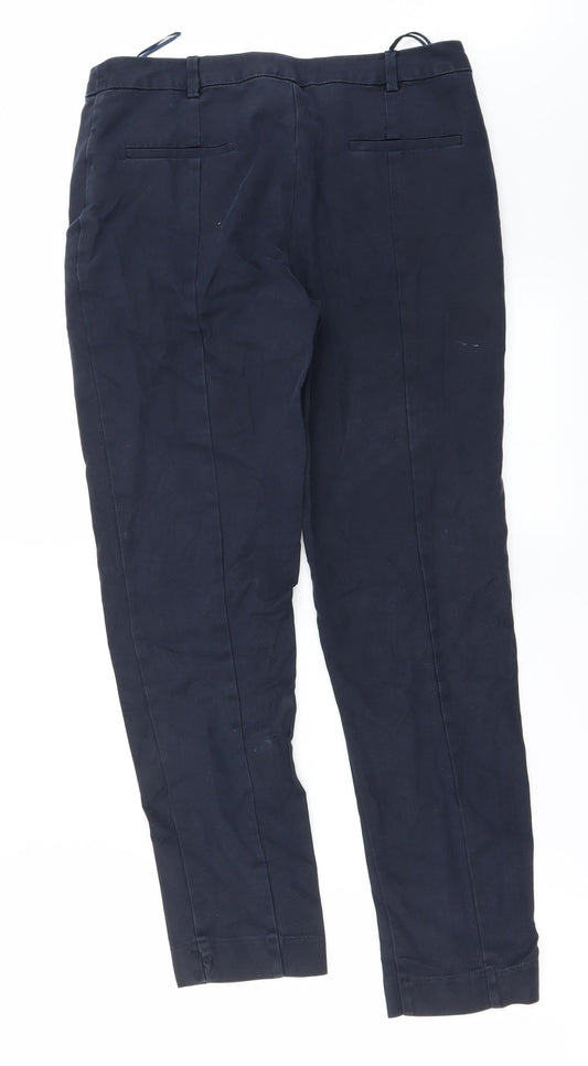 Oasis Womens Blue Trousers Size 8 L24 in