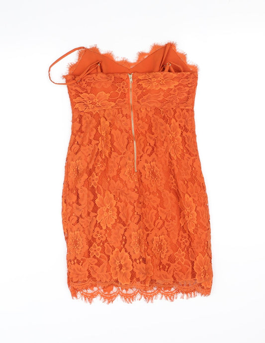 vera lucy Womens Orange Fit & Flare Size S