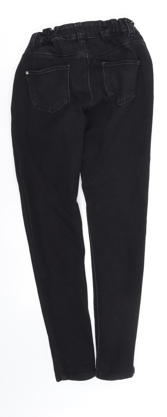 deiem co Girls Black Straight Jeans Size 10-11 Years