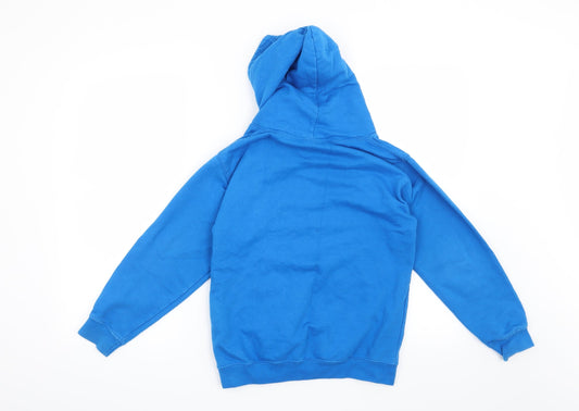 Awdis Girls Blue Pullover Hoodie Size 9-10 Years - Unicorn-Darcie