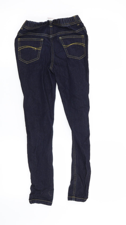 Preworn Girls Blue Jegging Jeans Size 9-10 Years