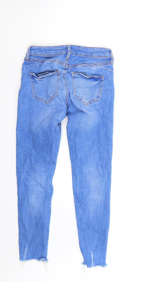 Denim & Co. Womens Blue Capri Jeans Size 4 L24 in