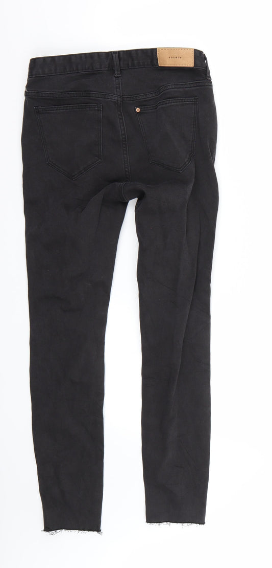 Preworn Womens Black Straight Jeans Size 8 L28 in