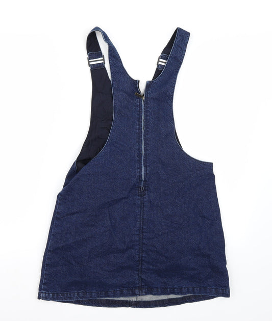Pull & Bear Womens Blue Dungaree One-Piece Size S