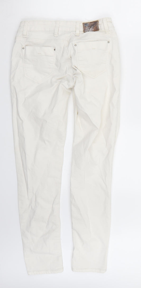 Preworn Womens White Skinny Jeans Size 29 L31 in