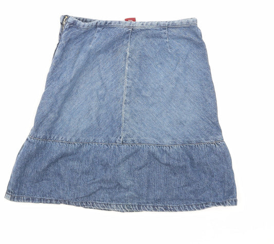 H&M Girls Blue Denim Mini Skirt Size 5 Years