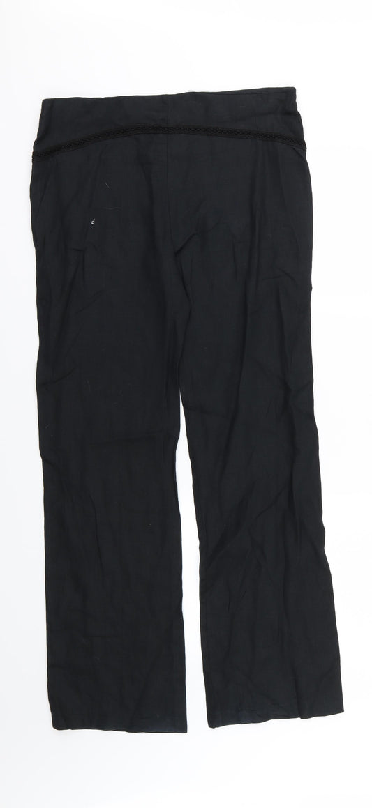 Preworn Womens Black Trousers Size 32 L31 in