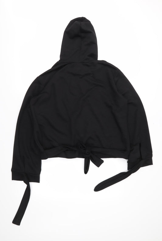 Look of the Day Womens Black Pullover Hoodie Size 14