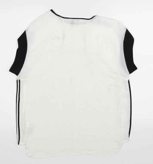 NEXT Womens White Basic T-Shirt Size 12