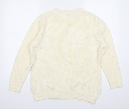 Damart Womens Ivory Pullover Jumper Size 14