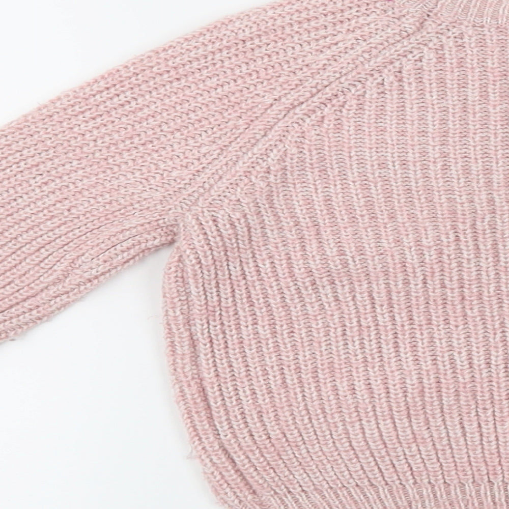 I Love Girlswear Girls Pink Pullover Jumper