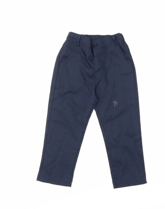 Additional front view of Preworn boys’ black trousers, size 4, years