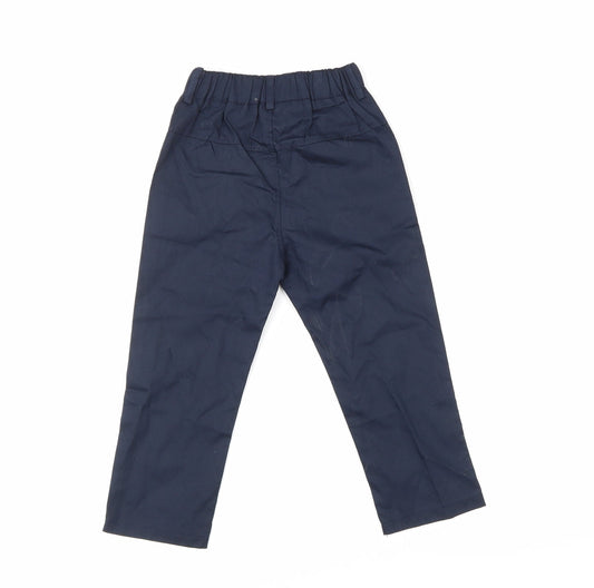 Preworn Boys Black Trousers Size 4 Years