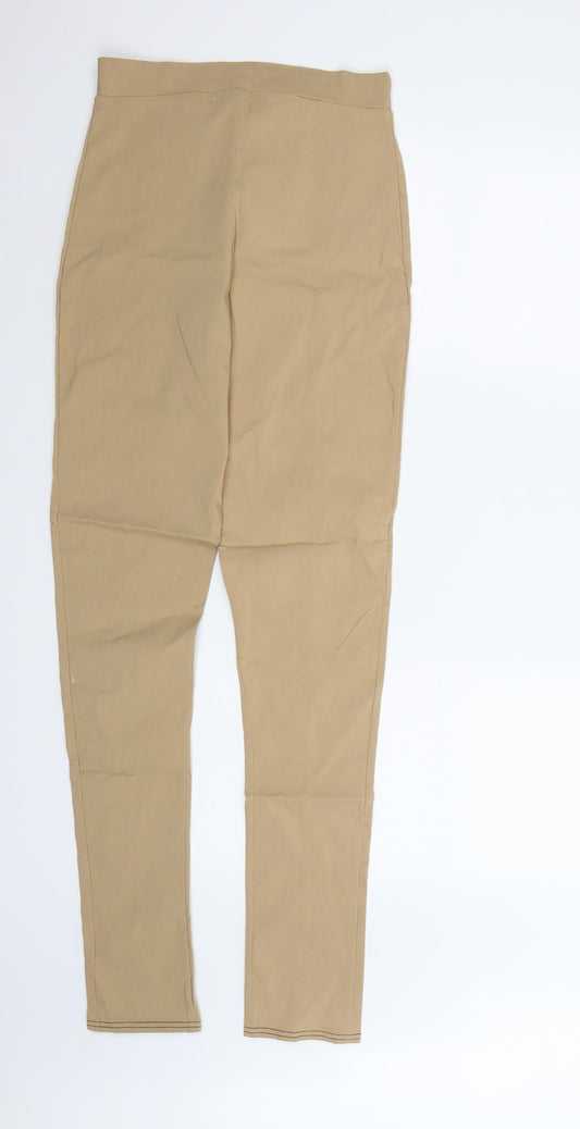 MISSREPRESENT Womens Brown Trousers Size 10 L32 in