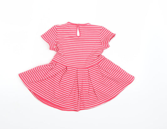 Fagottino Girls Pink Striped T-Shirt Dress Size 18-24 Months