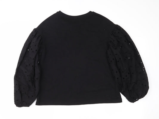 H&M Womens Black Pullover Jumper Size M