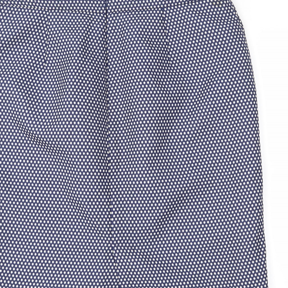 Kew 159 Womens Blue Polka Dot Straight & Pencil Skirt Size XL