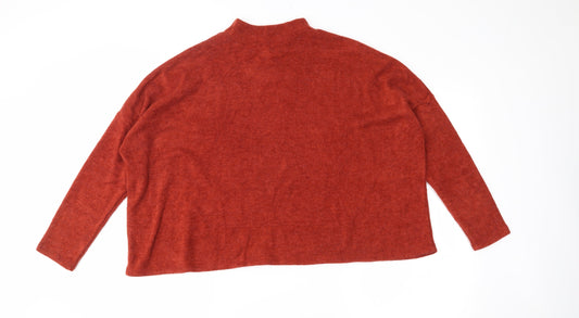 H&M Womens Orange Pullover Jumper Size S