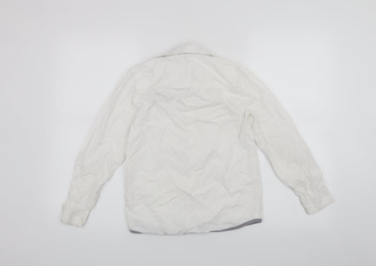 3pommes Boys White Basic Button-Up Size 10 Years