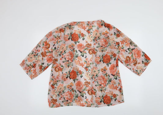 Sweet poison Womens Pink Floral Cardigan Jumper Size 10