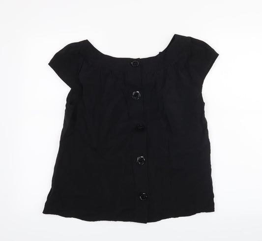 River Island Womens Black Basic Blouse Size S