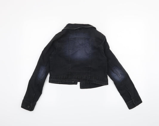 H&M Girls Black Jacket Size 11 Years