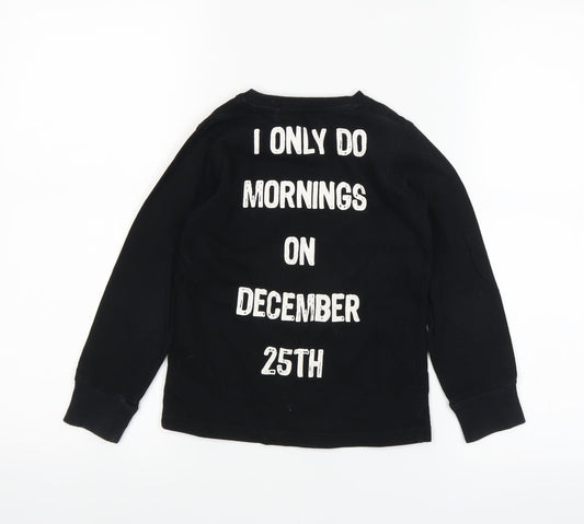 NEXT Boys Black Basic T-Shirt Size 8 Years