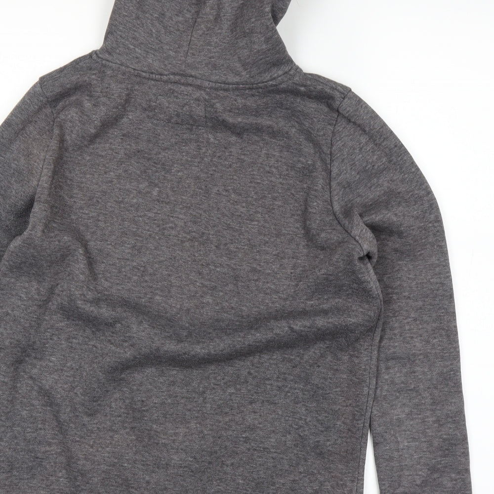 Brand and care label for Primark women’s grey pullover hoodie, size UK 10