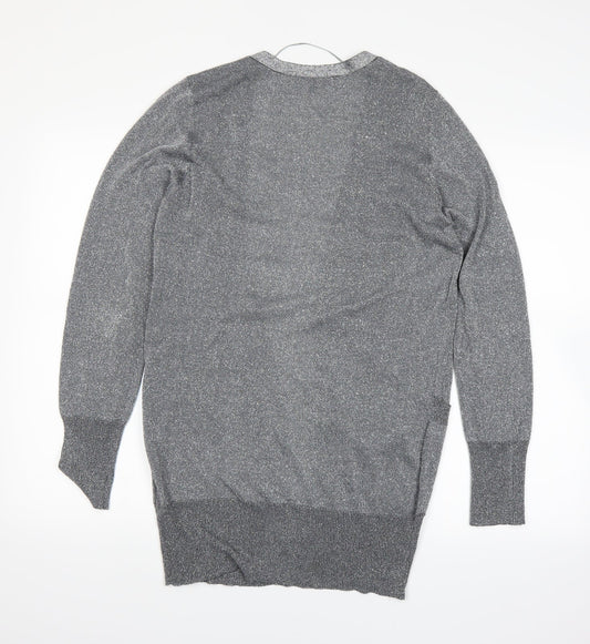 Internacionale Womens Grey Cardigan Jumper Size 12