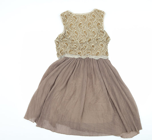 New York Laundry Womens Brown A-Line Size S